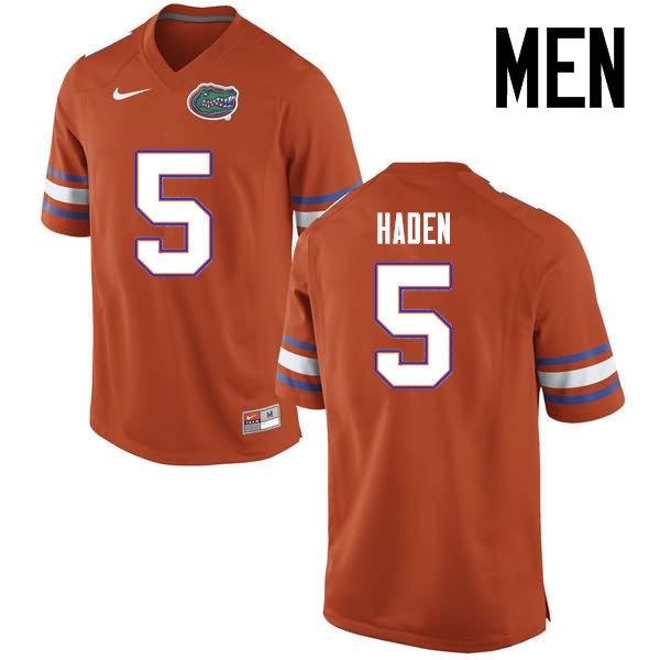 NCAA Florida Gators Joe Haden Men's #5 Nike Orange Stitched Authentic College Football Jersey FSY8164BV